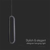 PENDUL TAVAN 9W 4000K - NEGRU