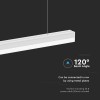 CORP ILUMINAT LED LINIAR 120CM 40W 4000K ALB NEUTRU - ALB