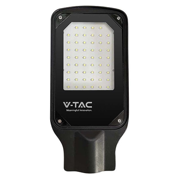 Lampa Stradala LED V-TAC, 30W, 2510 lm, Lumina Naturala (4000K), IP65, Carcasa Aluminiu, Negru Lampa Stradala LED V-TAC, 30W, 2510 lm, Lumina Naturala (4000K), IP65, Carcasa Aluminiu, Negru