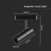 CORP LED MAGNETIC 20W 4000K - NEGRU CORP LED MAGNETIC 20W 4000K - NEGRU
