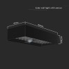 LAMPA EXTERIOARA 6W IP65 4000K INCARCARE SOLARA -NEGRU