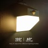 LAMPA EXTERIOARA 2W 4000K INCARCARE SOLARA - ALB/NEGRU