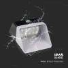 LAMPA EXTERIOARA 2W 4000K INCARCARE SOLARA - ALB/NEGRU