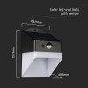 LAMPA EXTERIOARA 2W 4000K INCARCARE SOLARA - ALB/NEGRU