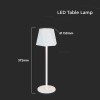 LAMPA LED 1.5W 3IN1 CU ACUMULATOR - ALB