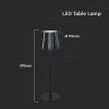 LAMPA LED 1.5W 3IN1 CU ACUMULATOR - NEGRU
