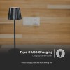 LAMPA LED 1.5W 3IN1 CU ACUMULATOR - NEGRU