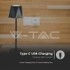 LAMPA LED 1.5W 3IN1 CU ACUMULATOR - NEGRU