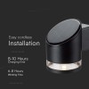 LAMPA LED CU INCARCARE SOLARA 1W IP54 3000K - NEGRU