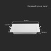 PANOU LED 6W  INCORPORABIL 4000K ALB NEUTRU