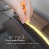 Banda led cob 9-18w/m 24v 3in1 ip20 5m - iluminare flexibilă