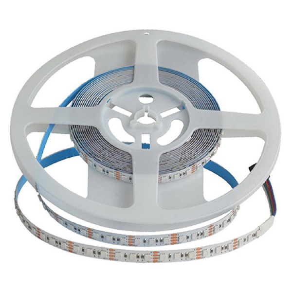 Banda led rgb smd3535 8mm 12w/m 24v ip20 5m - iluminare versatilă