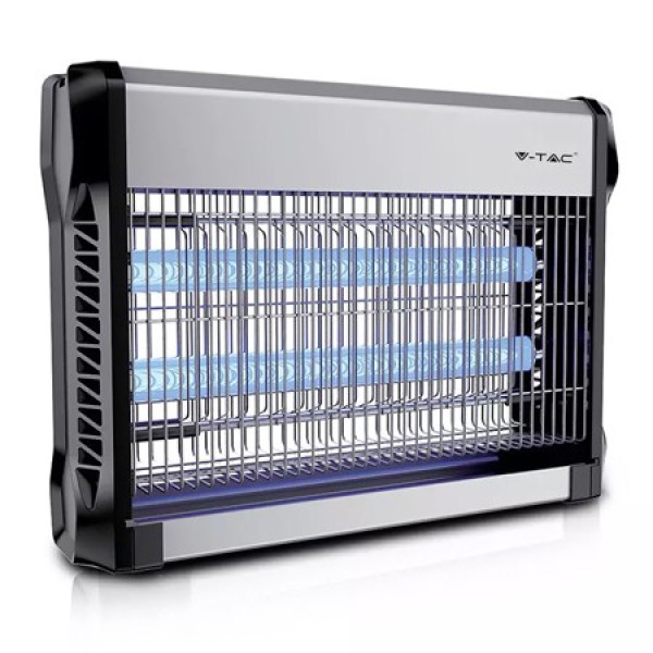 Aparat anti-insecte cu lumina uv 2x10w - eficiență pentru 80 mp