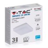 Aplica led 25w ip44 6400k alb rece - forma patrata Aplica led 25w ip44 6400k alb rece - forma patrata