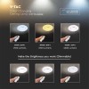 Aplica led 30/60w 3in1 dimabil cu telecomanda - 4200 lm, alb Aplica led 30/60w 3in1 dimabil cu telecomanda - 4200 lm, alb