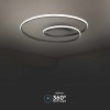 CANDELABRU LED DIMABIL 48W 3000K 62X62X10CM - NEGRU