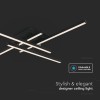 CANDELABRU LED DIMABIL 38W 3000K 85X85X10.5CM - NEGRU