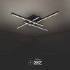 CANDELABRU LED DIMABIL 38W 3000K 85X85X10.5CM - NEGRU