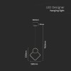 CANDELABRU LED 12W 3000K - NEGRU