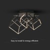 CANDELABRU LED 46W 3000K 64.5X55X42CM - NEGRU