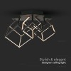 CANDELABRU LED 46W 3000K 64.5X55X42CM - NEGRU