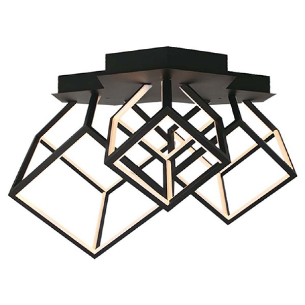 CANDELABRU LED 46W 3000K 64.5X55X42CM - NEGRU