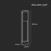 LAMPA LED GRADINA 10W IP65 3000K - NEGRU