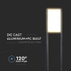 LAMPA LED GRADINA 10W IP65 3000K - NEGRU