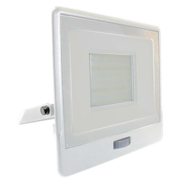 REFLECTOR LED SMD 50W 4000K IP65 CU SENZOR MISCARE - ALB REFLECTOR LED SMD 50W 4000K IP65 CU SENZOR MISCARE - ALB