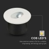 SPOT LED STEPLIGHT 3W 4000K ALB NEUTRU