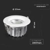 SPOT LED COB INCORPORABIL 30W 4500K ALB NEUTRU