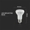 BEC LED R63 E27 8.5W 4000K ALB NEUTRU, CIP SAMSUNG