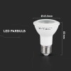 BEC LED 5.8W PAR20 E27 4000K ALB NEUTRU