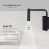 LAMPA LED PERETE 3W 3000K - NEGRU LAMPA LED PERETE 3W 3000K - NEGRU