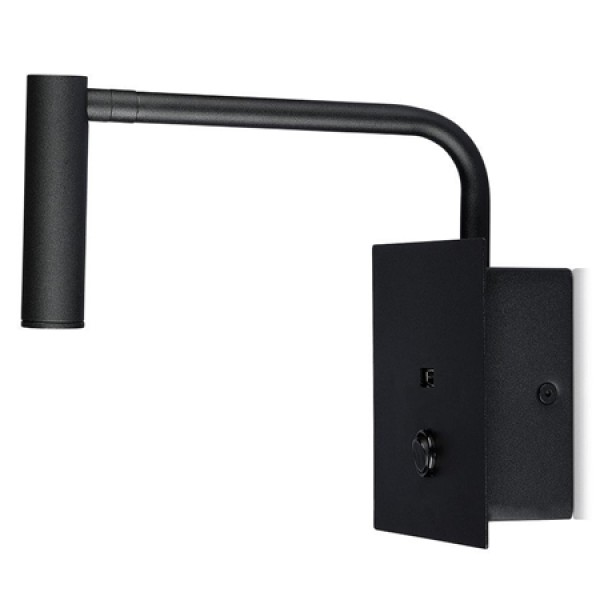 LAMPA LED PERETE 3W 3000K - NEGRU LAMPA LED PERETE 3W 3000K - NEGRU