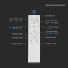 Aplica led 20/40/20w 3in1 dimabil cu telecomanda - 4000 lm