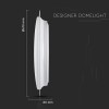 Aplica led 36/72/36w dimabil cu telecomandă - iluminat versatil