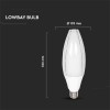 BEC LED E40 60W 4000K ALB NEUTRU, CIP SAMSUNG