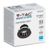 SPOT LED 10W 4000K ALB NEUTRU - NEGRU SPOT LED 10W 4000K ALB NEUTRU - NEGRU