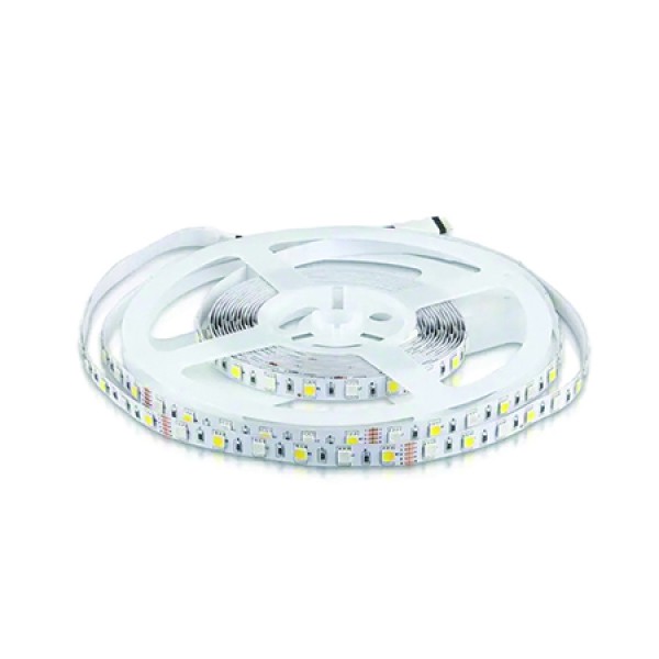 BANDA LED SMD5050 60LED/M RGB + ALB CALD IP20 5M