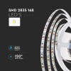 Banda led smd2835 24v 168led/m 3000k ip20 5m - iluminare eficientă