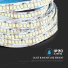 Banda led smd2835 24v 3000k, 5m - iluminat alb cald de calitate