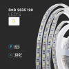 Banda led 24v smd2835 8w/m 120led/m 3000k ip65 10m - iluminat eficient Banda led 24v smd2835 8w/m 120led/m 3000k ip65 10m - iluminat eficient