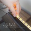 Banda led smd2835 120led/m 24v 4000k ip65 10m - iluminare eficientă