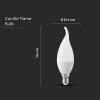 BEC LED E14 3.7W 3000K ALB CALD