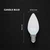 BEC LED E14 3.7W 4000K ALB NEUTRU CIP CREE