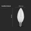BEC LED E14 4.5W 3000K ALB CALD BEC LED E14 4.5W 3000K ALB CALD