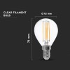 BEC E14 CU FILAMENT LED 4W 3000K BEC E14 CU FILAMENT LED 4W 3000K