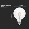 BEC E27 G125 CU FILAMENT LED 6W 3000K