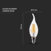 BEC LED FILAMENT E14 4W 4000K BEC LED FILAMENT E14 4W 4000K